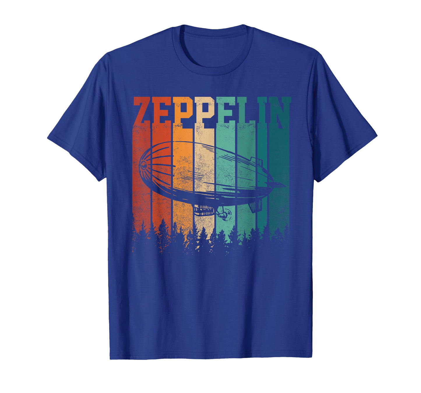 Retro Zeppelin 70s 80s Dirigible Airship Vintage T-Shirt
