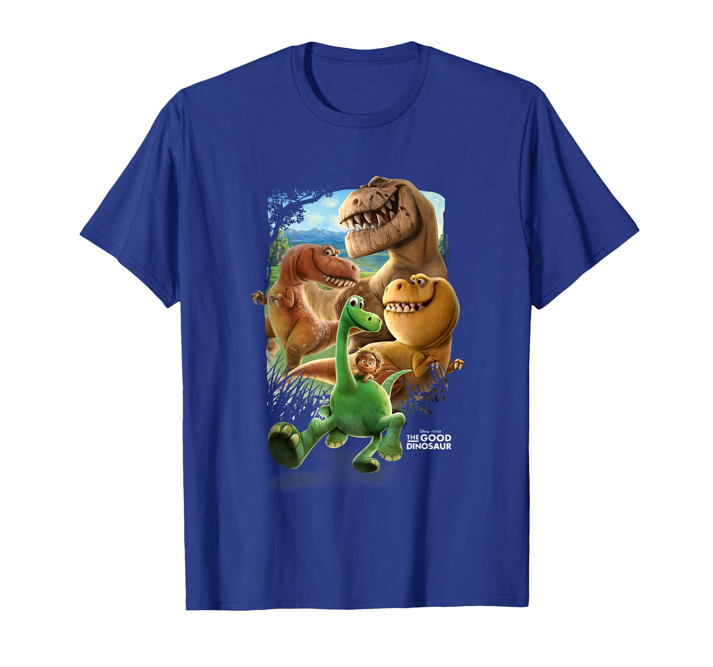 Disney Pixar The Good Dinosaur Main Characters Chest Poster T-Shirt