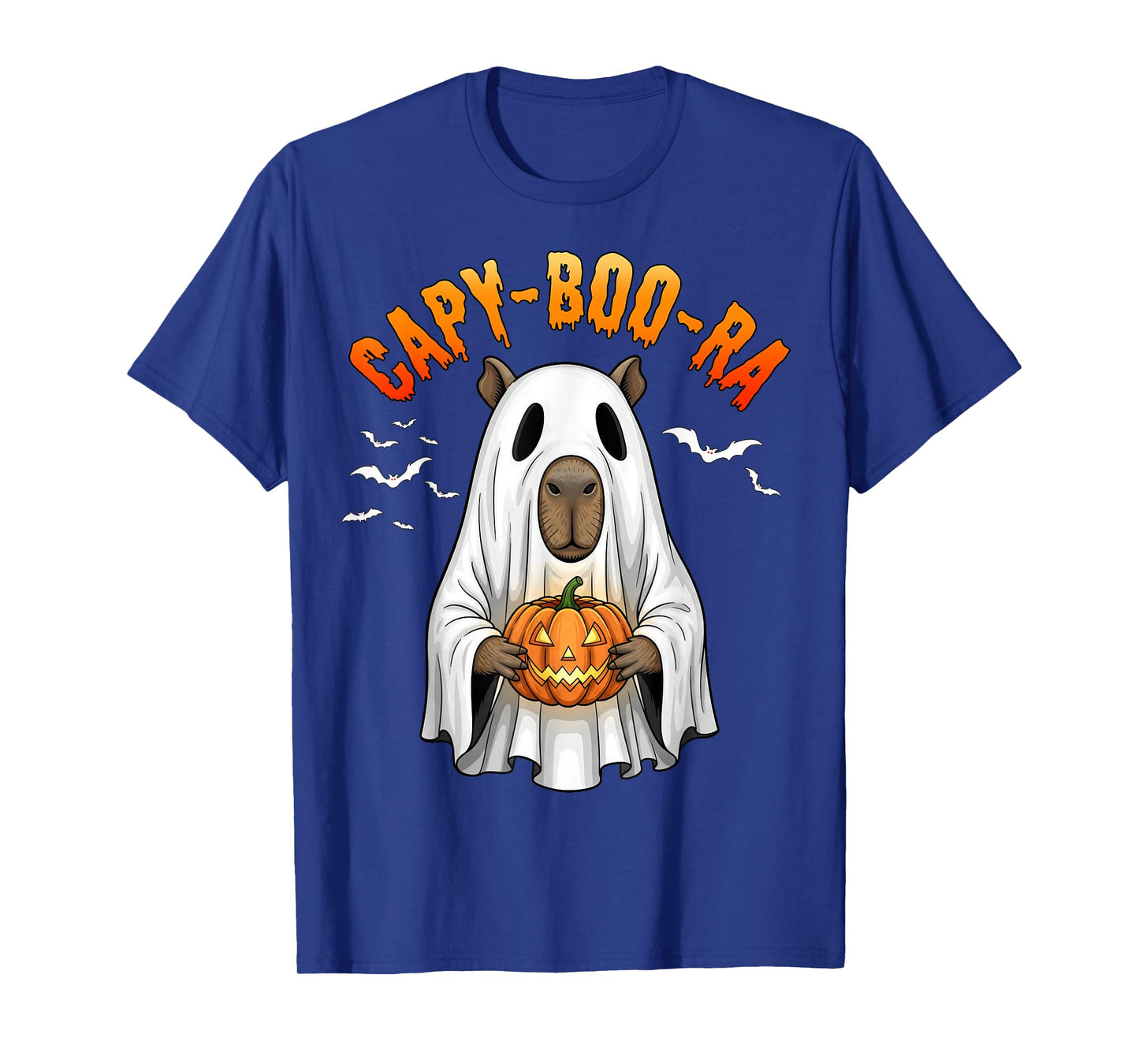 Fun Spooky Capybara Capy-Boo-ra Halloween Ghost Boo Costume T-Shirt