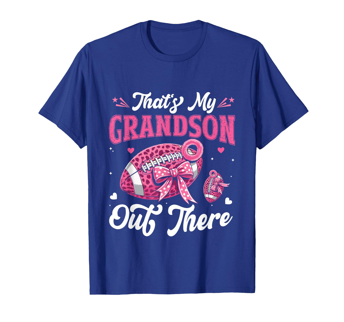 That's My Grandson Out There Football Grandma Grandpa Funny T-Shirt