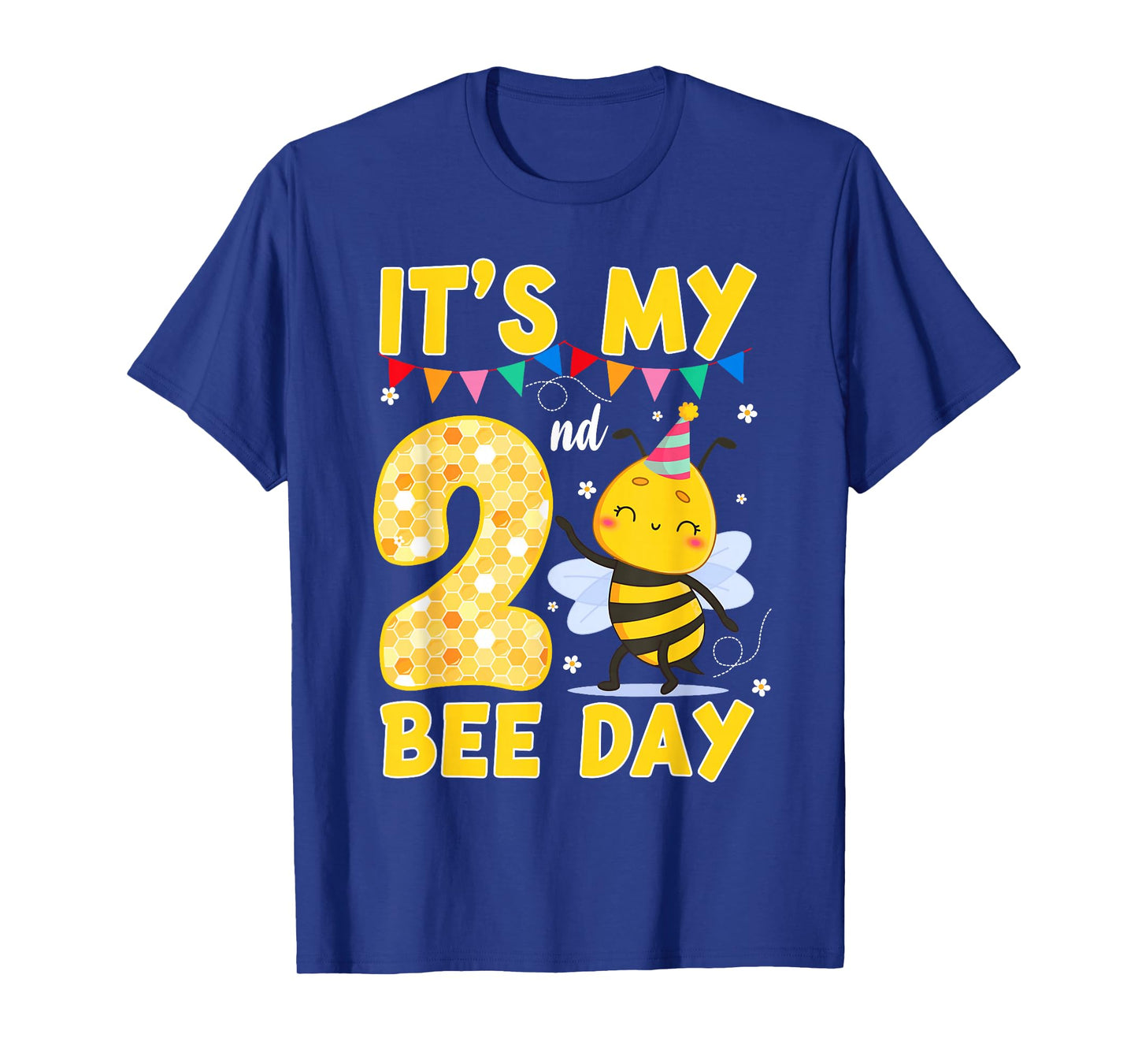 It's My 2nd Birthday Bee Day 2 Year Old Bee Theme Party T-Shirt