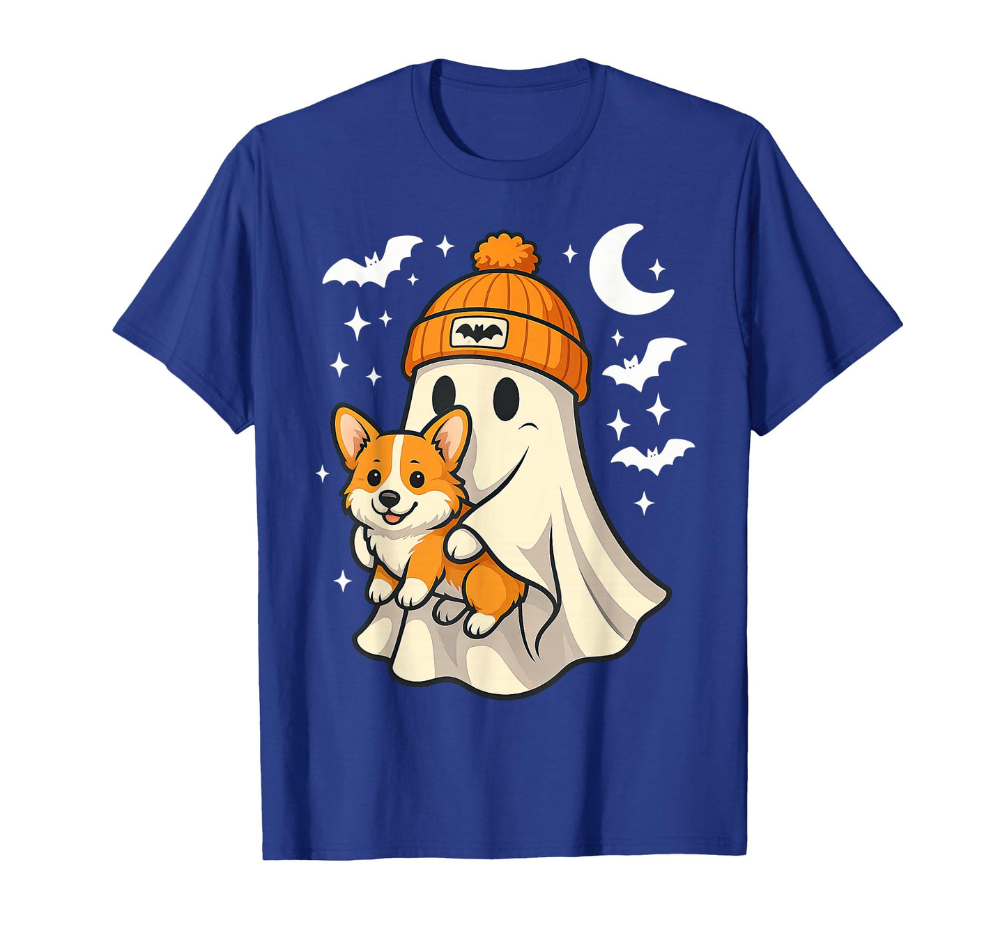 Ghost Pembroke Welsh Corgi Dog Lover Halloween Men Women T-Shirt