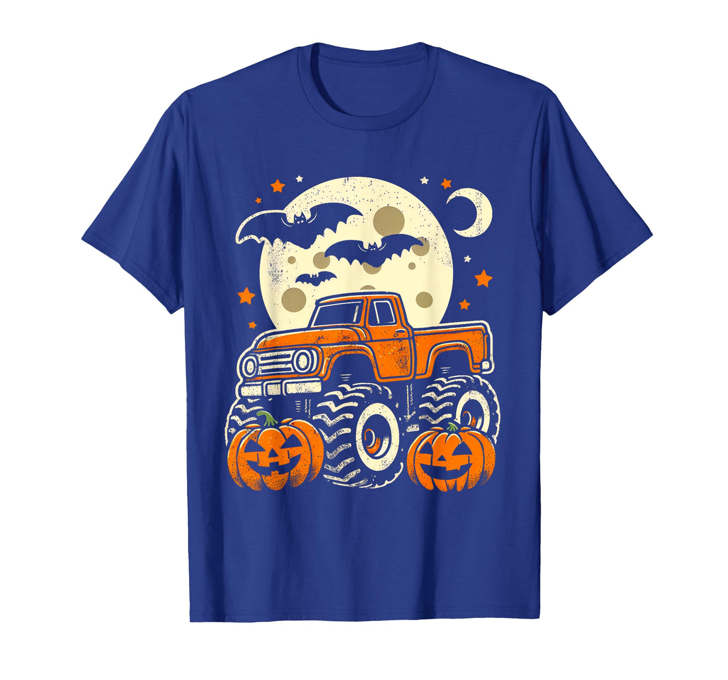 Halloween Shirt For Kids Boy Monster Truck Pumpkin Halloween T-Shirt