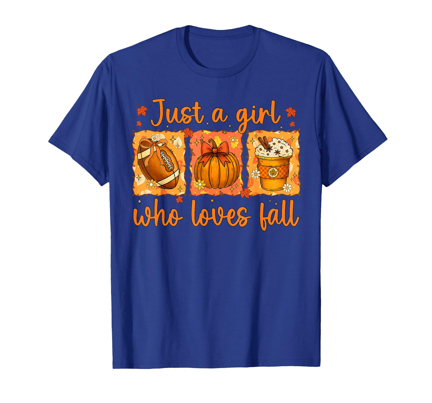 Just A Girl Who Loves Fall Pumpkin Cozy Autumn Men T-Shirt