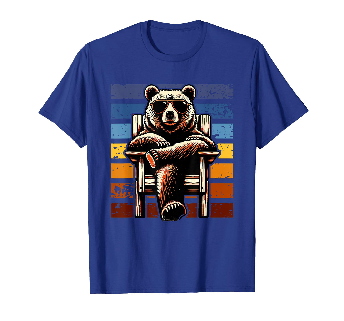 Cool Retro Bear in Sunglasses 70s 80s 90s Novelty Funny Bear T-Shirt
