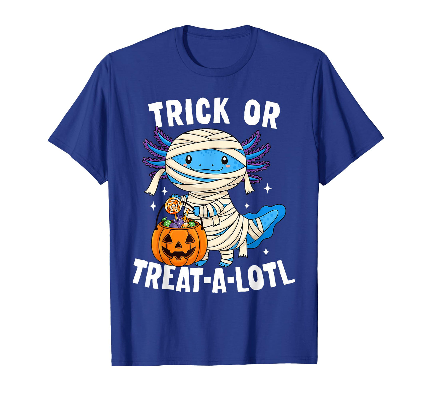Trick Or Treat-a-Lotl Axolotl Halloween Costume Toddler Kids T-Shirt