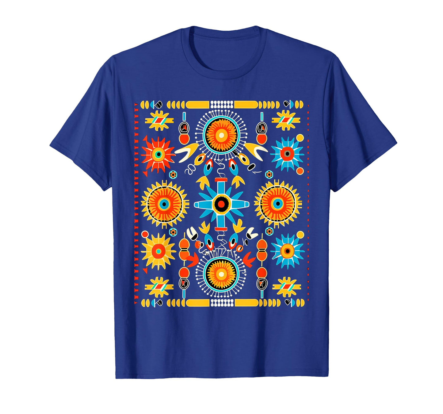 Native American Tribal Art Navajo Textile Design Style T-Shirt