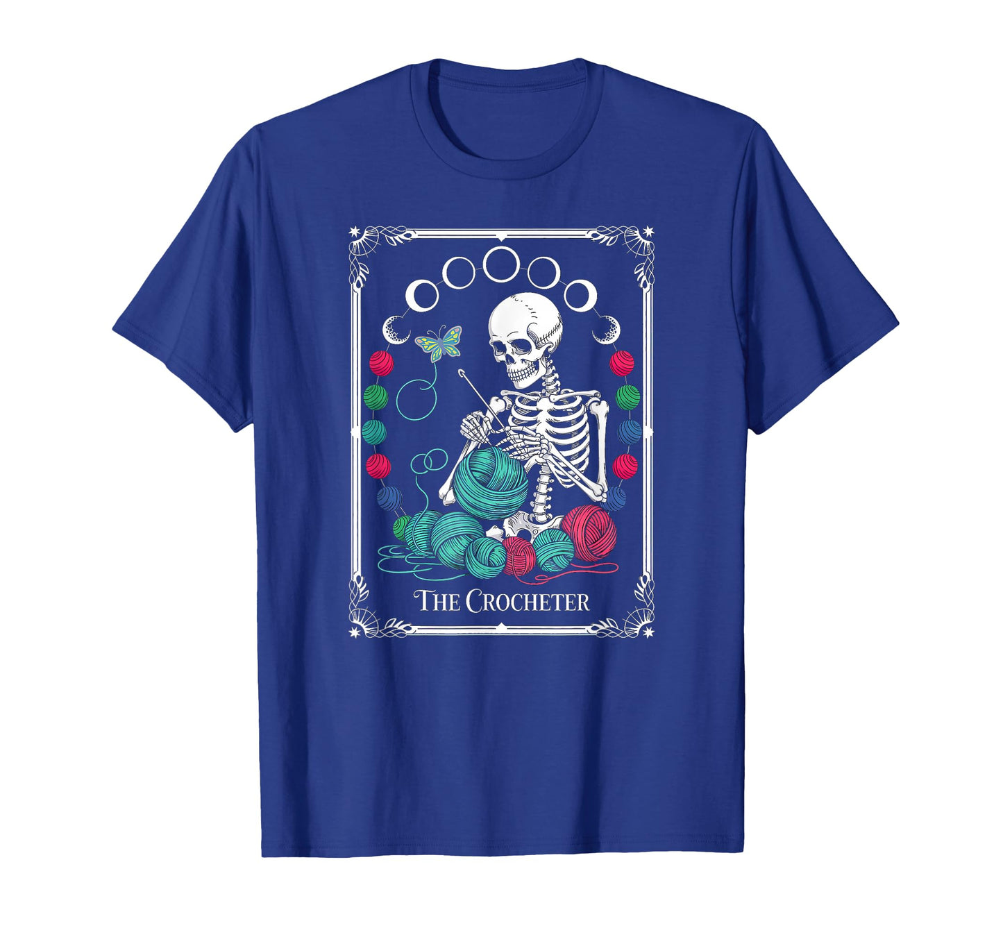 The Crocheter Tarot Card Funny Yarn Design T-Shirt