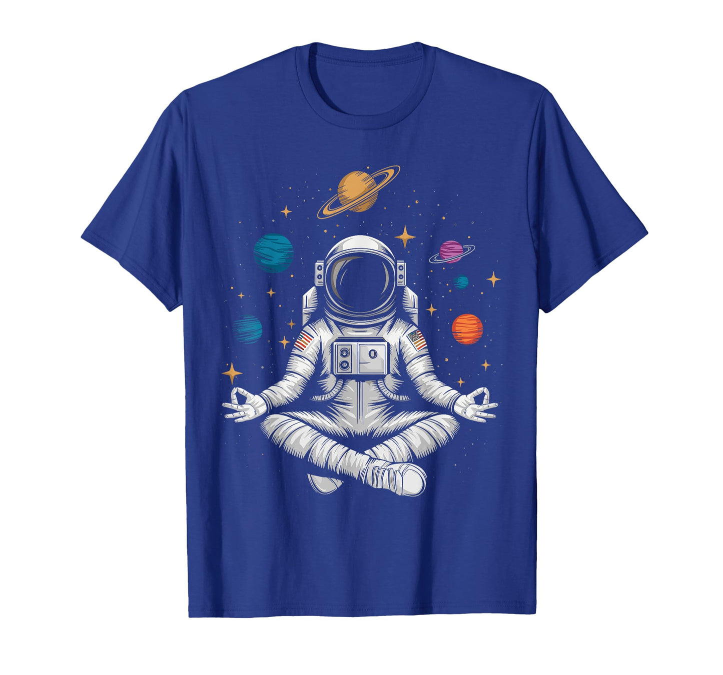 Yoga Astronaut Meditation Space T-Shirt