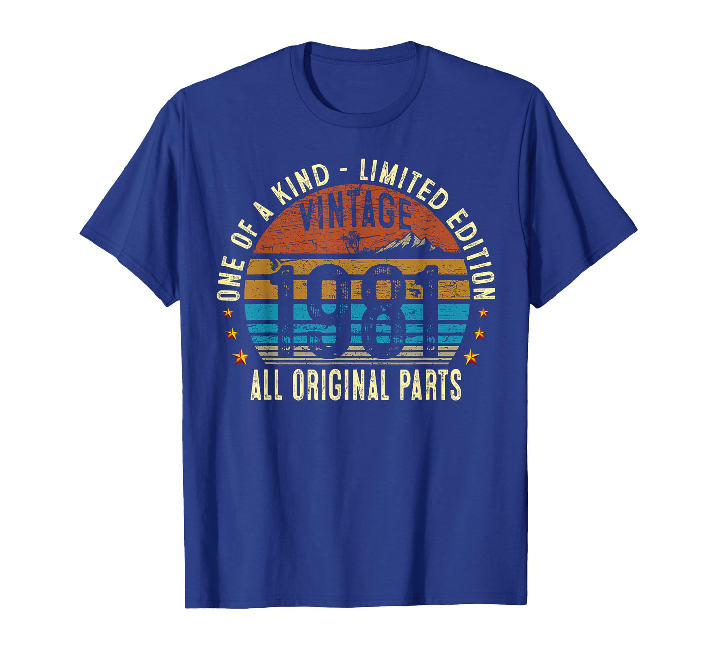 Vintage 1981 44 Years Old Men Women 44th Birthday Gifts T-Shirt