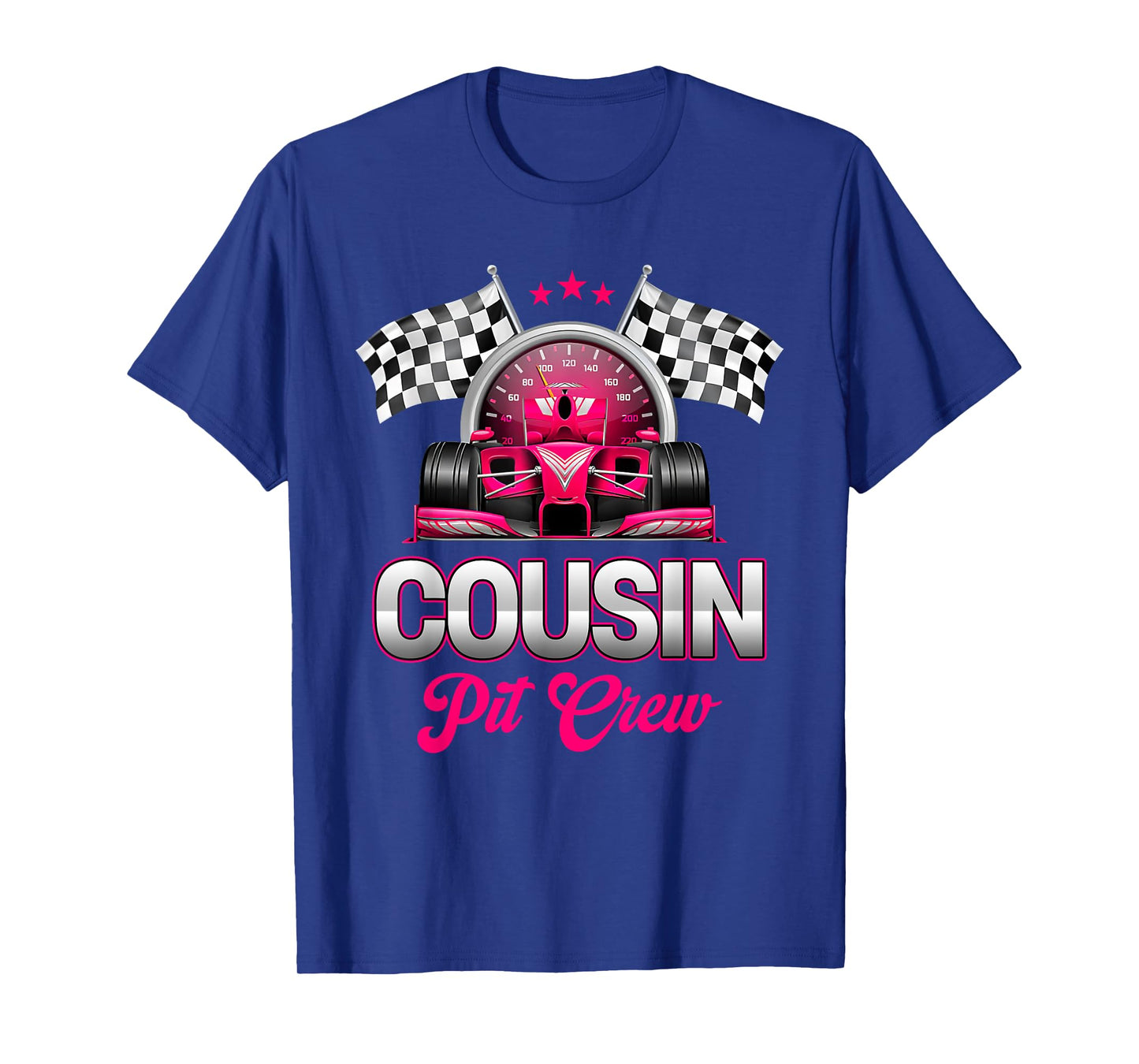 Cousin Pit Crew Race Car Birthday Girl Party Racing Family T-Shirt