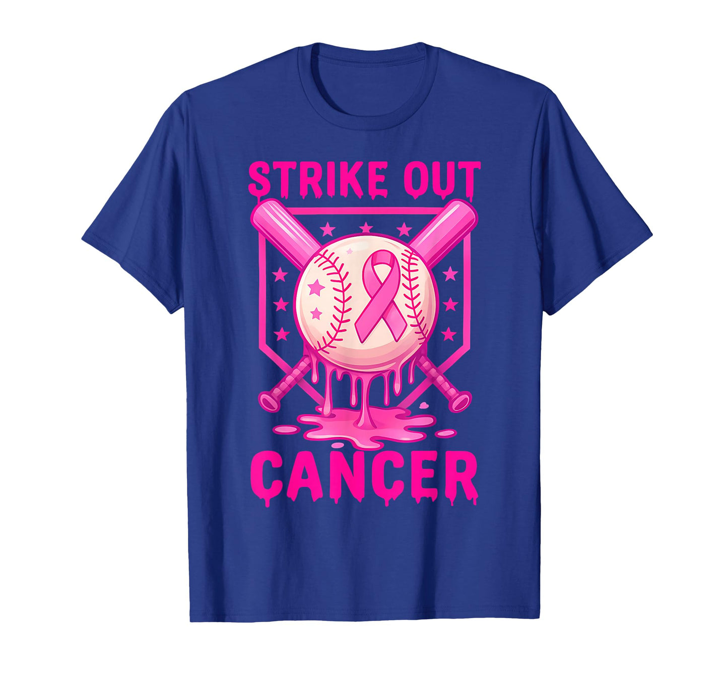 Strike Out Breast Cancer Awareness Baseball Fight Men Women T-Shirt