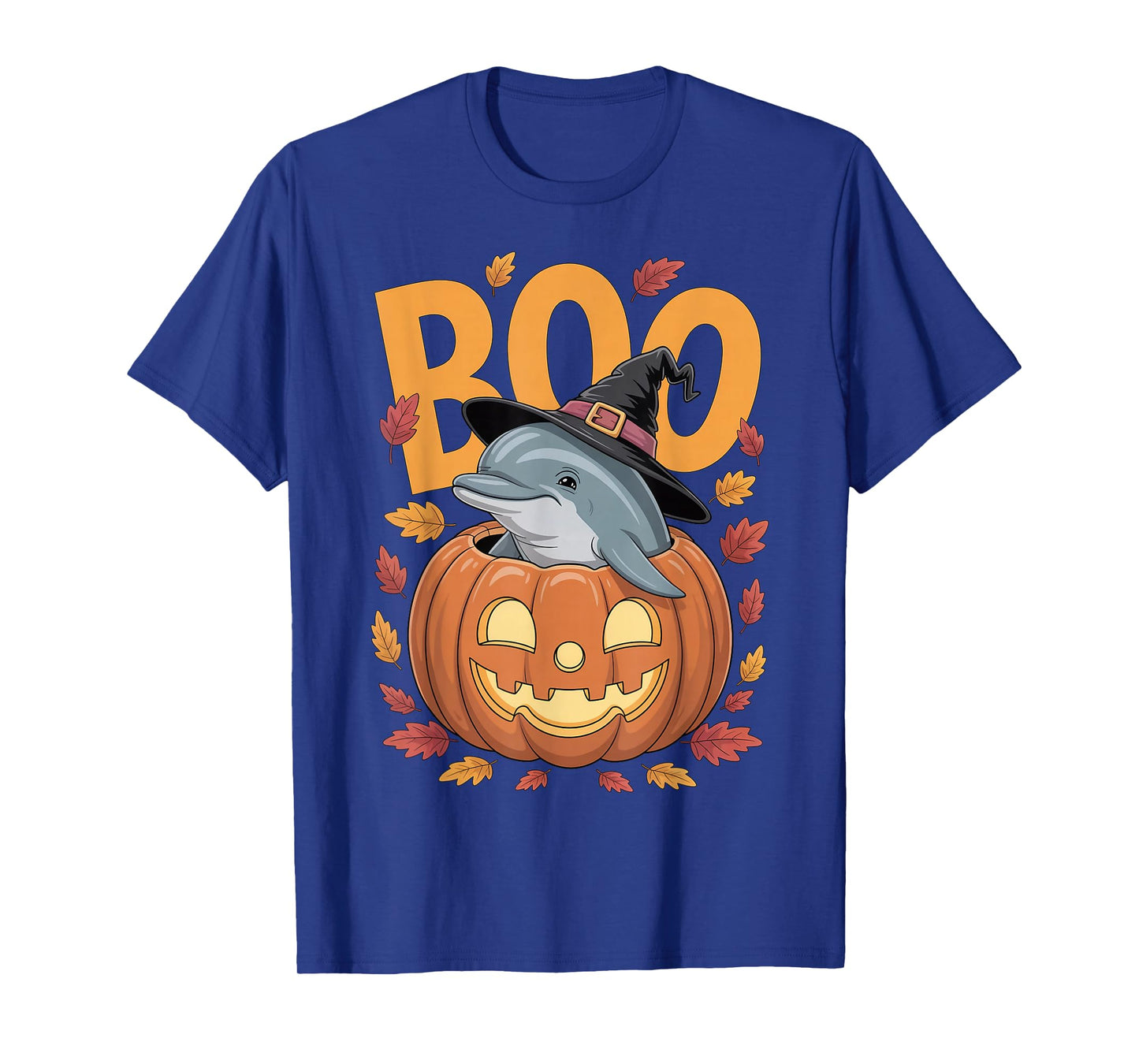 Dolphin Costume on Pumpkin Halloween Dolphin T-Shirt