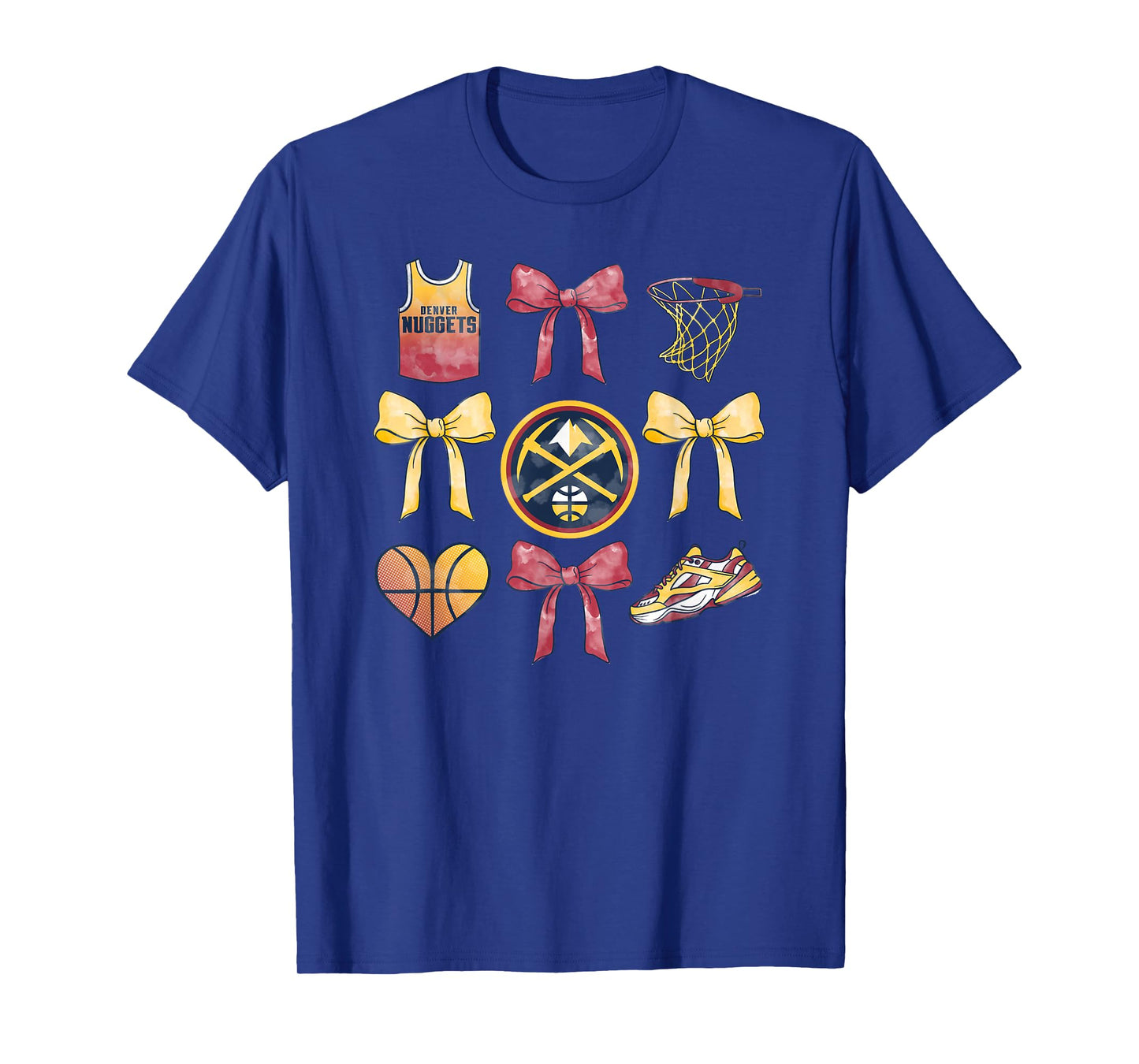 NBA Denver Nuggets Bow Grid T-Shirt