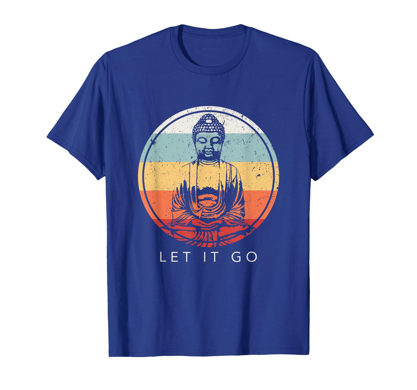 Let It Go Buddha MeditationT-Shirt Vintage Zen Buddhist Gift T-Shirt