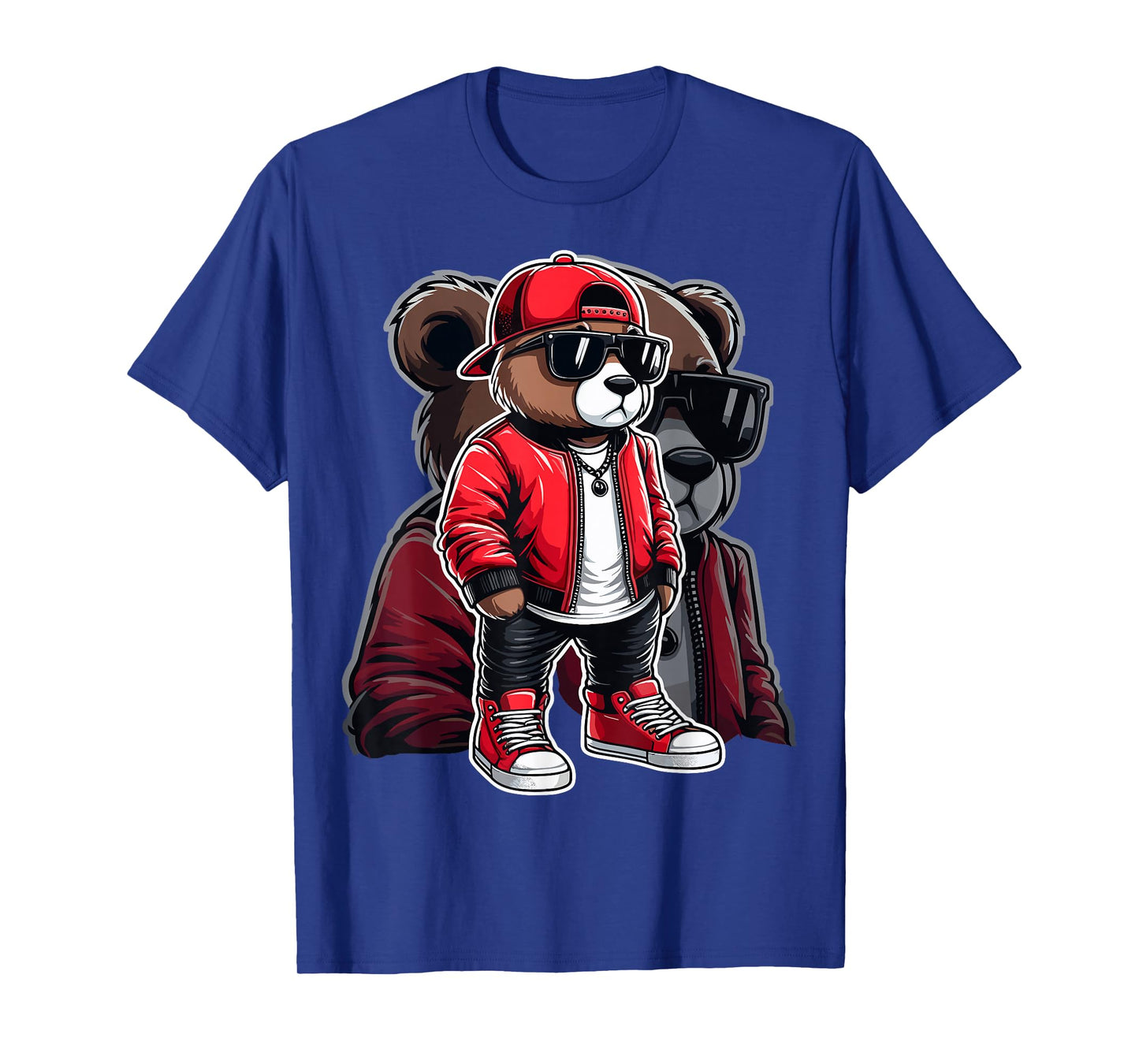 Hip Hop Teddy Bear with Sunglasses T-Shirt
