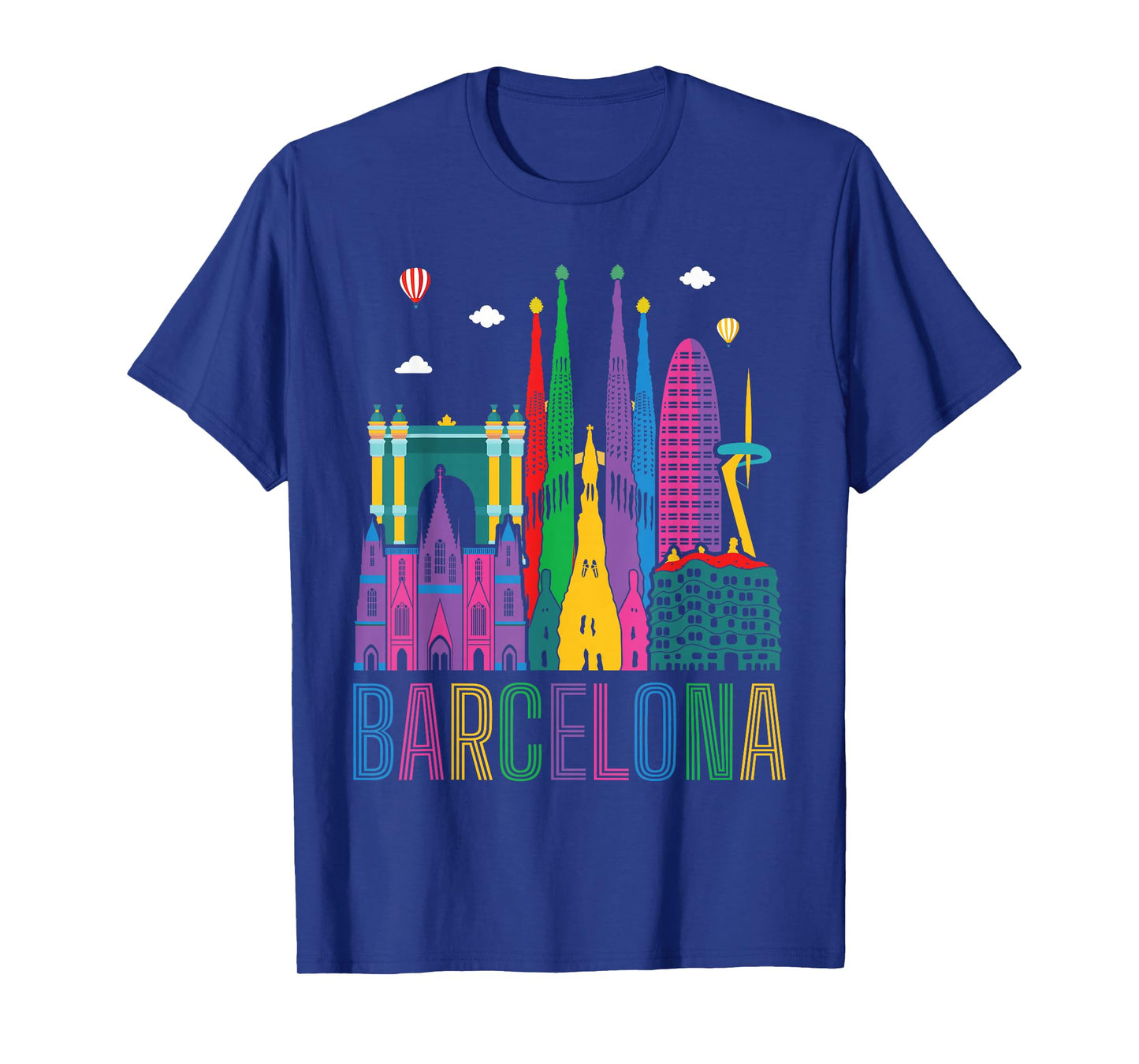 Barcelona City Landscape Attractions Architecture Spain T-Shirt