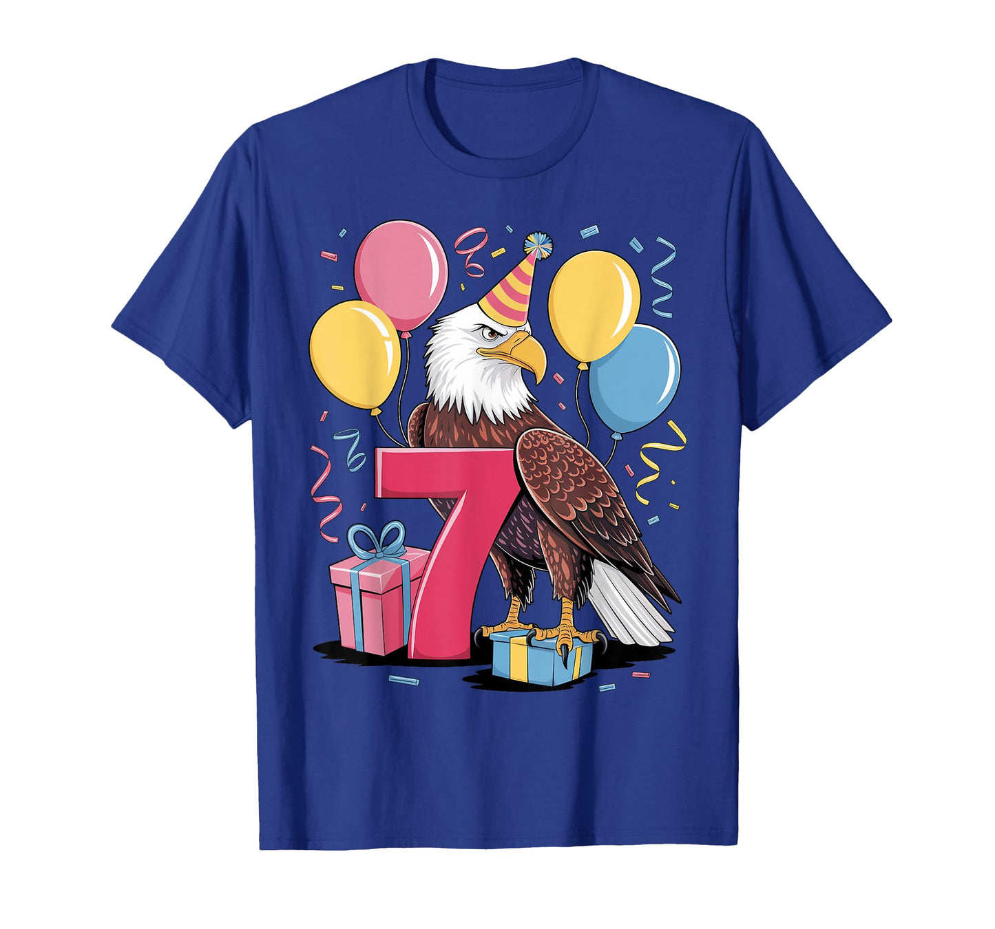 Eagle 7th birthday boy girl 7 years old seventh seven Eagle T-Shirt