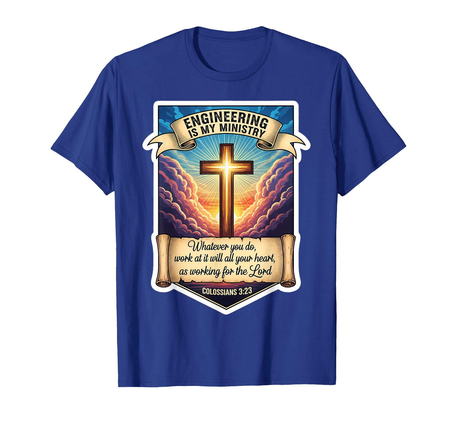 Christian Engineer Engineering is My Ministry Jesus Christ T-Shirt