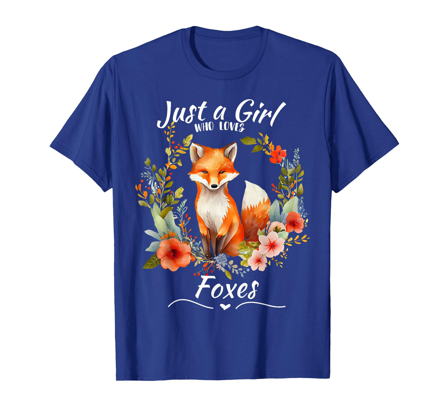 Just a Girl Who Loves Foxes for Girls Who Love Animals T-Shirt