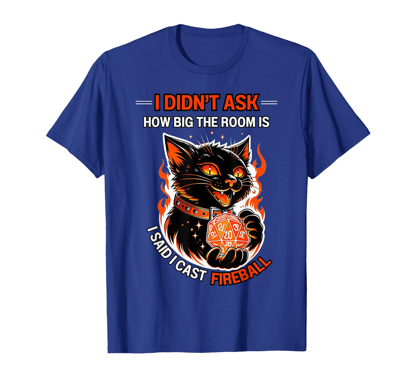 I Didn't Ask How Big The Room Is Said I Cast Fireball Cats T-Shirt