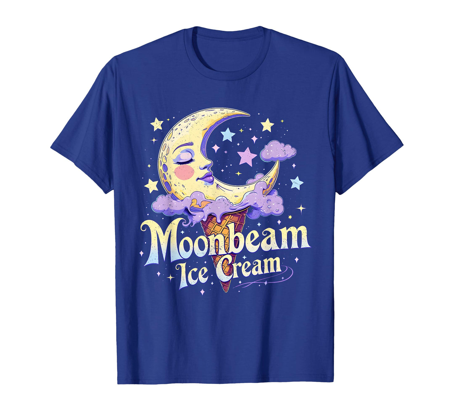 Moonbeam Ice Cream Cute Celestial Dessert Art T-Shirt