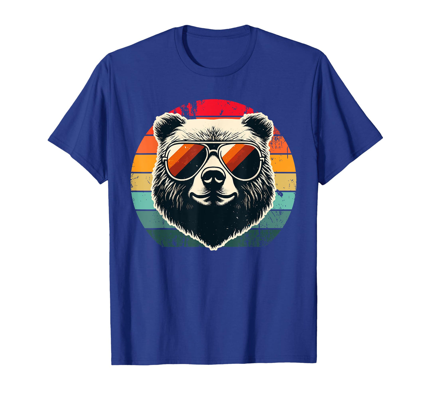 Cool Retro Bear in Sunglasses 70s 80s 90s Novelty Funny Bear T-Shirt