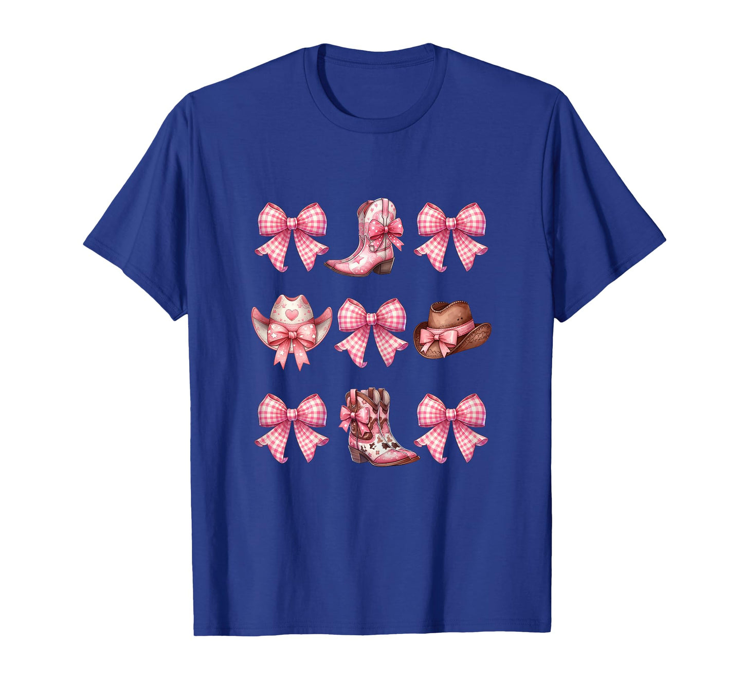 Coquette Pink Bow Cowgirl Boots and Hats T-Shirt