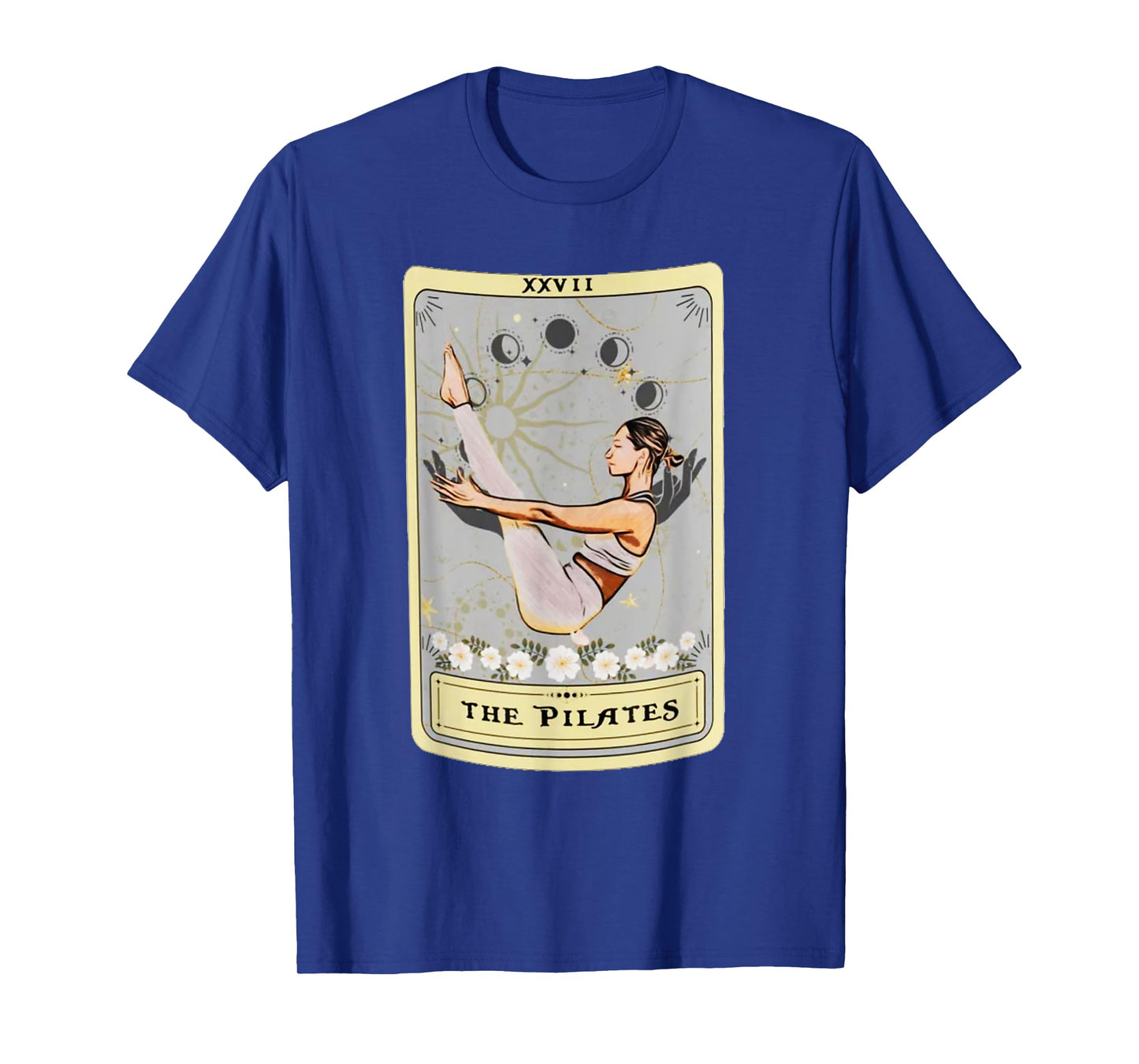 The Pilates Tarot Card Women's Unisex-Kids Vintage Black Cartoon T-Shirt