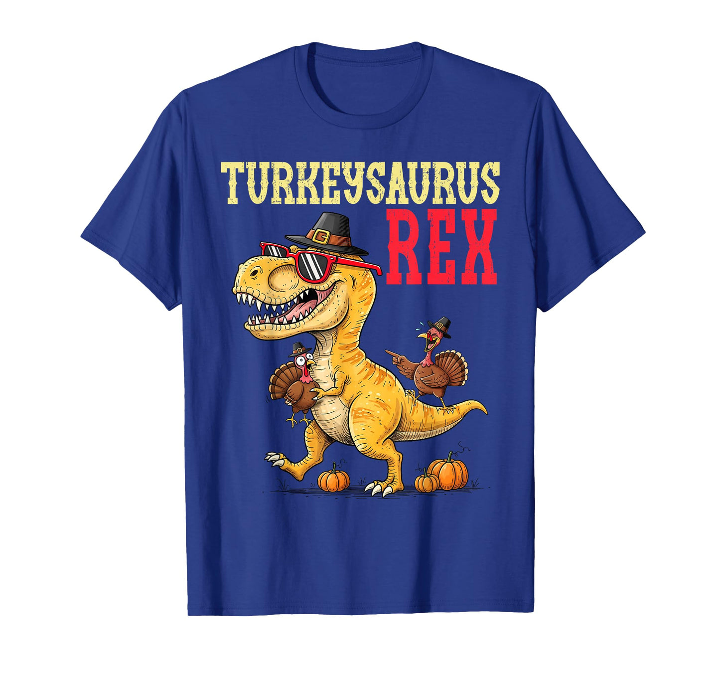 Turkeysaurus Rex Turkey Dino Kids Thanksgiving Toddler Boys T-Shirt