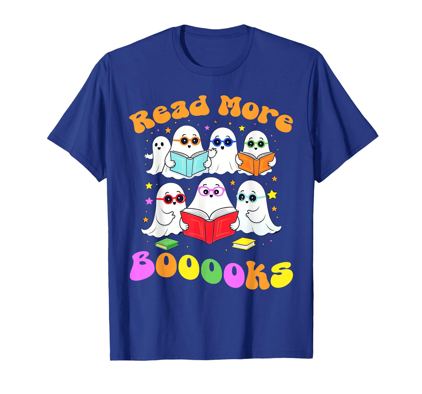 Read More Books Ghost Book Halloween Boooooks Teacher Kids T-Shirt