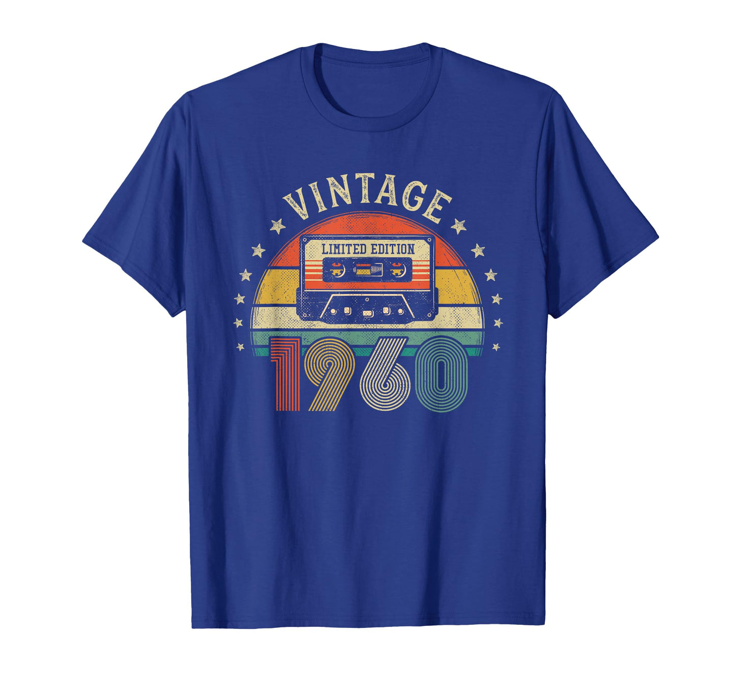 Vintage 1960 Retro Cassette Tape Born in 1960 65th Birthday T-Shirt