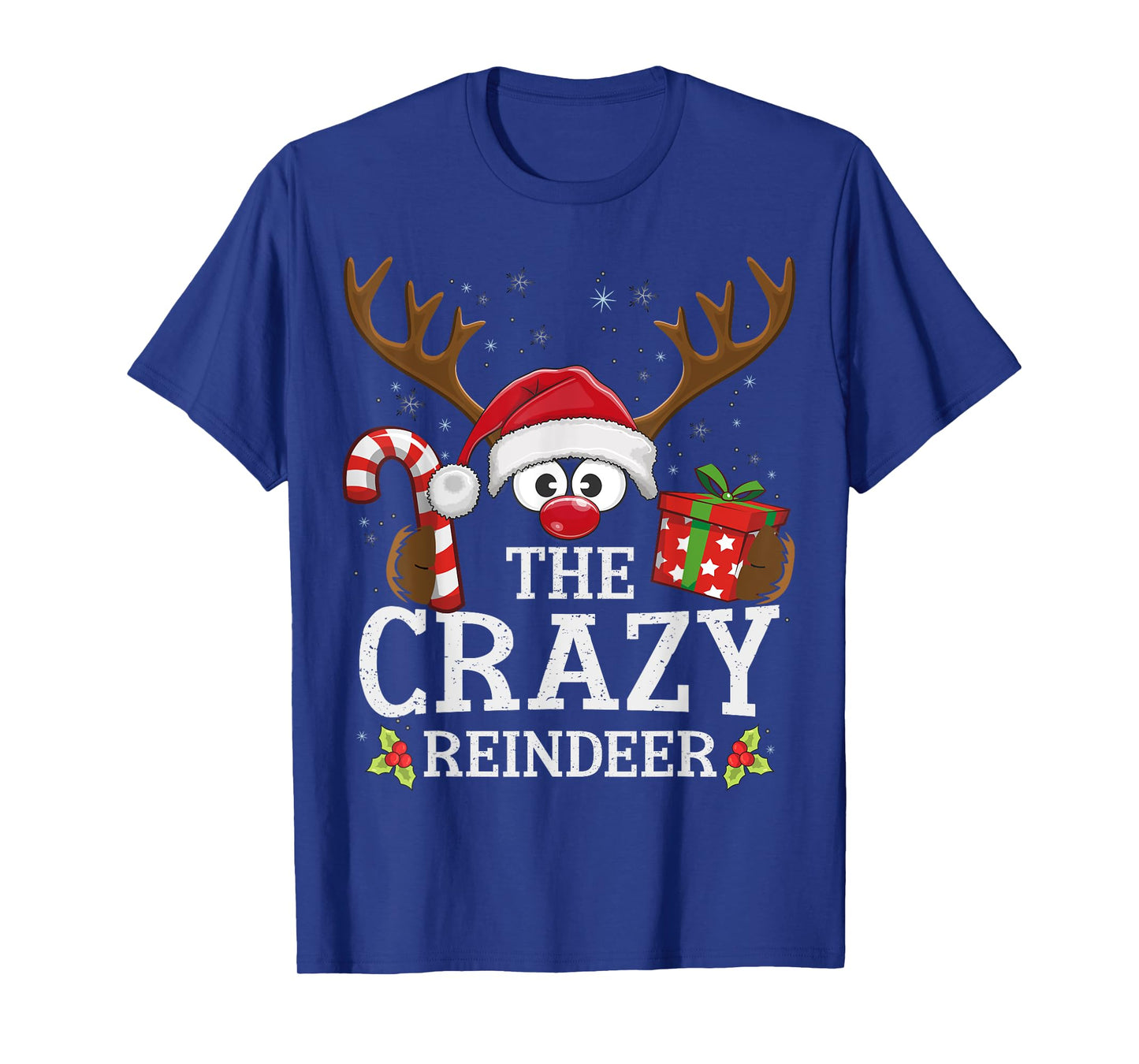Christmas Matching The Crazy Reindeer Family T-Shirt