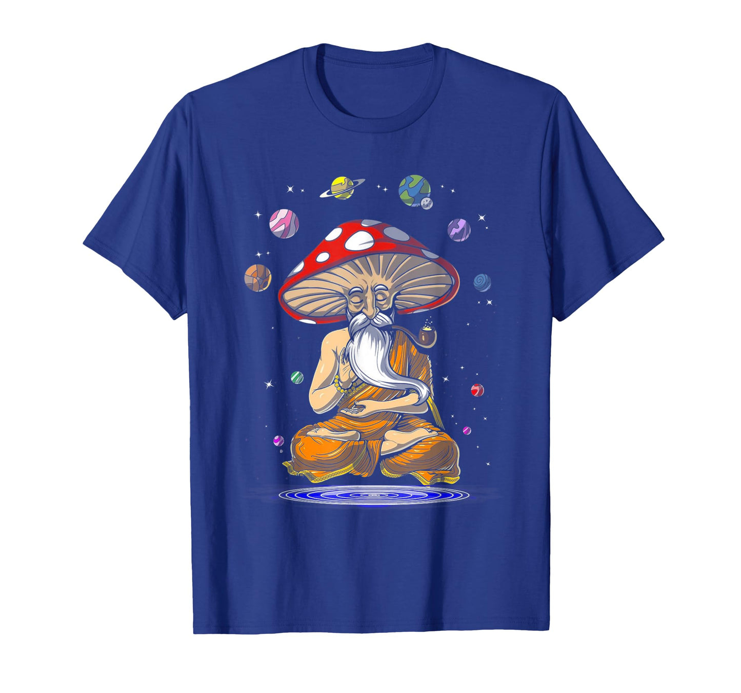 MAGIC MUSHROOMS YOGA Buddha Zen Funny Women Men Yoga Lovers T-Shirt