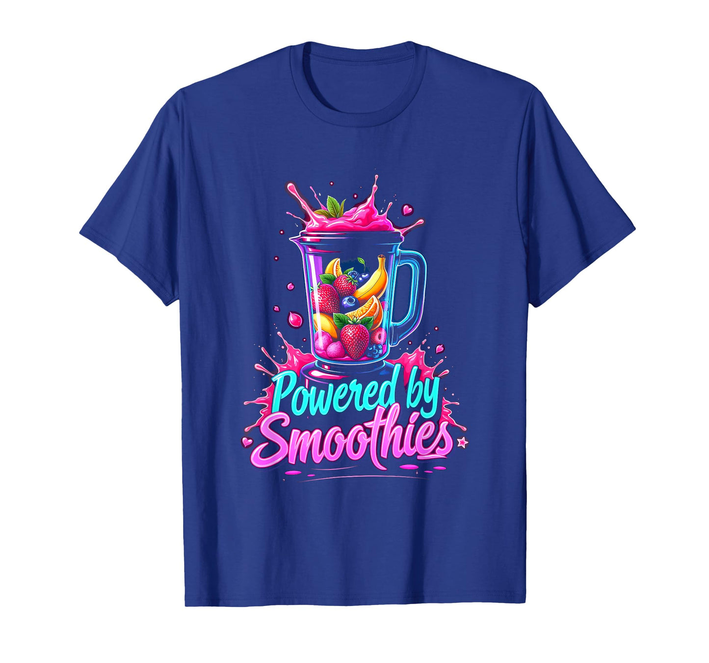 Powered By Smoothies Smoothie Health Drink Vegan Life T-Shirt