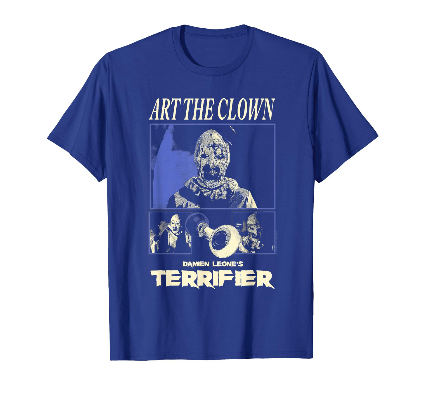 Terrifier Art the Clown Black and White Panels Horror Movie T-Shirt