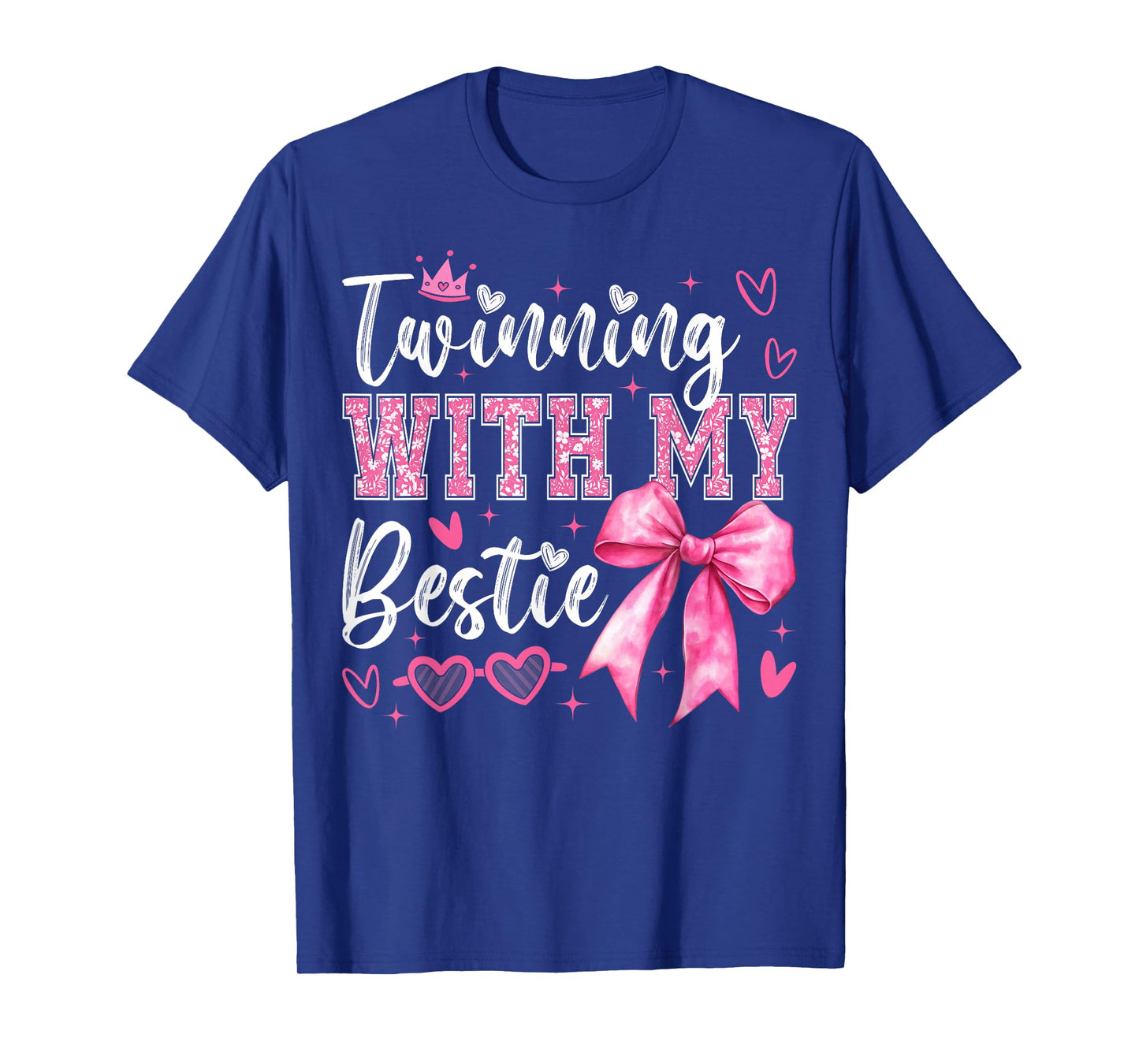 Twinning with My Bestie Coquette Spirit Week Girls T-Shirt