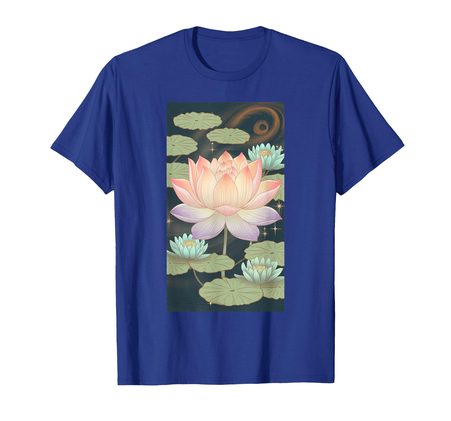Lotus Flower Nature Art Water Lily Meditation T-Shirt