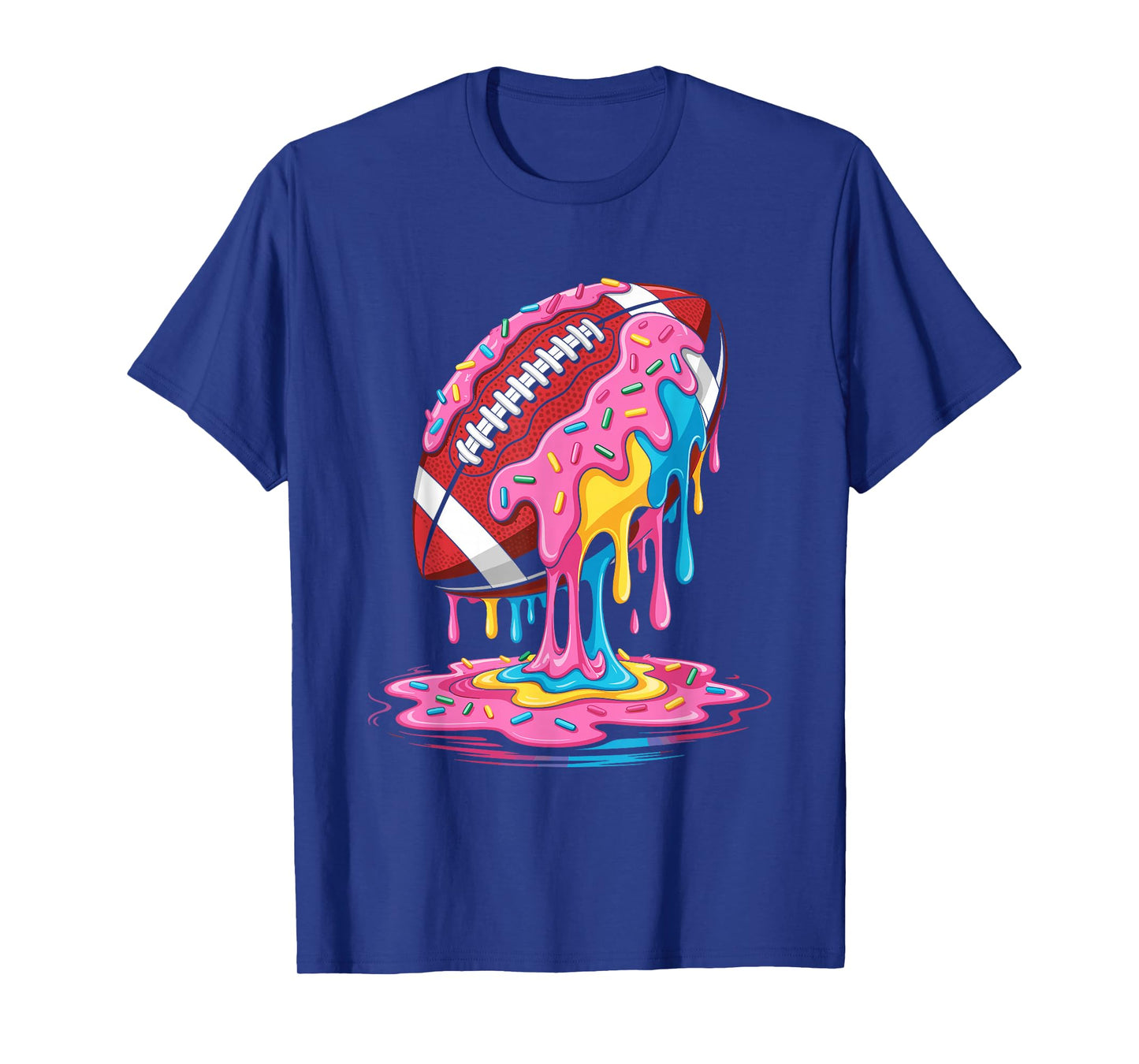 Ice cream Drip Football Sprinkles football drip T-Shirt