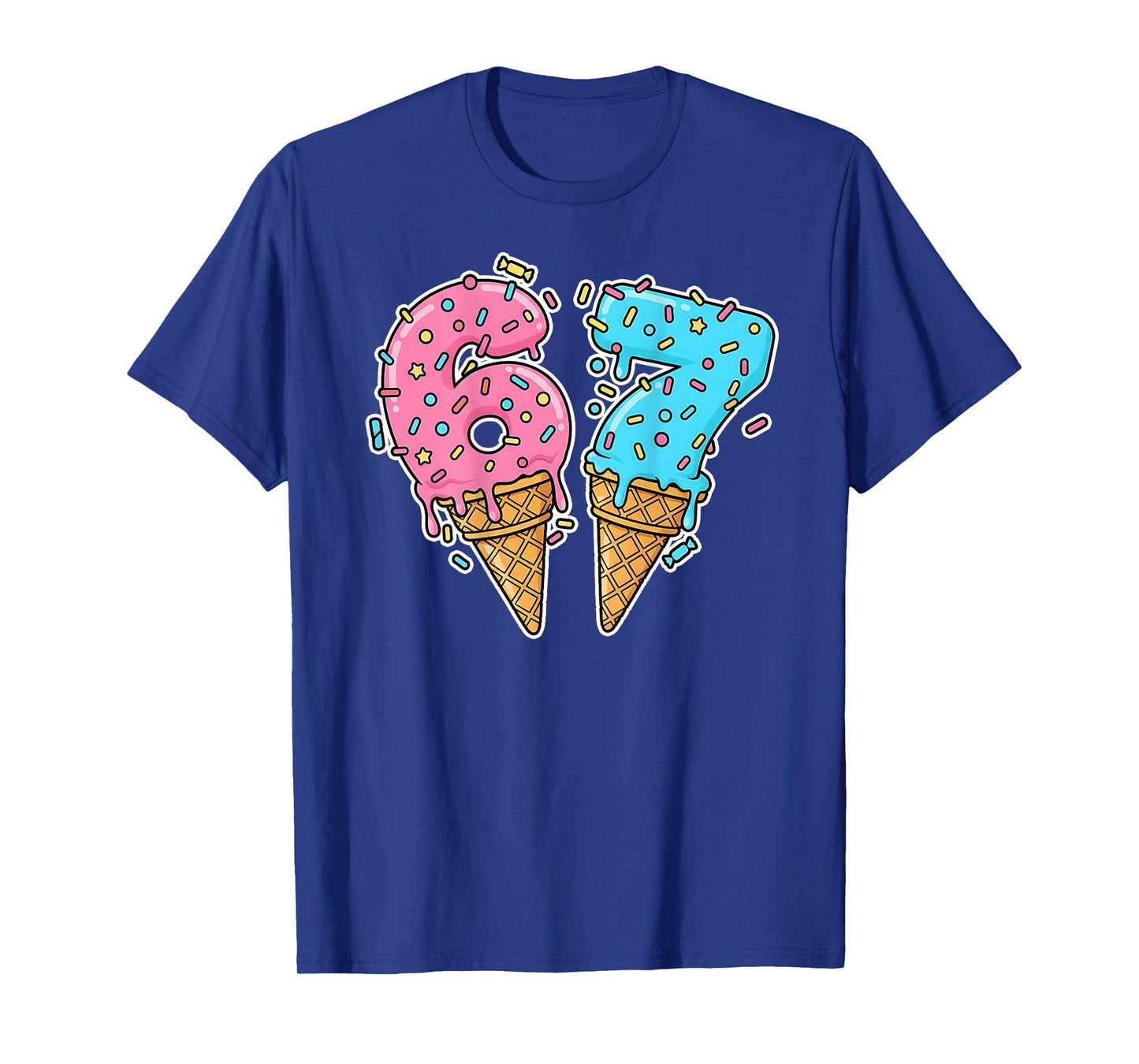 Number 67 Shirt Meme Women Kids Cute for Teen Girls Back T-Shirt