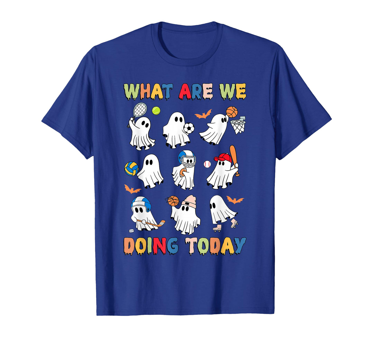 What are We Doing Today Ghost PE Teacher Team Halloween T-Shirt