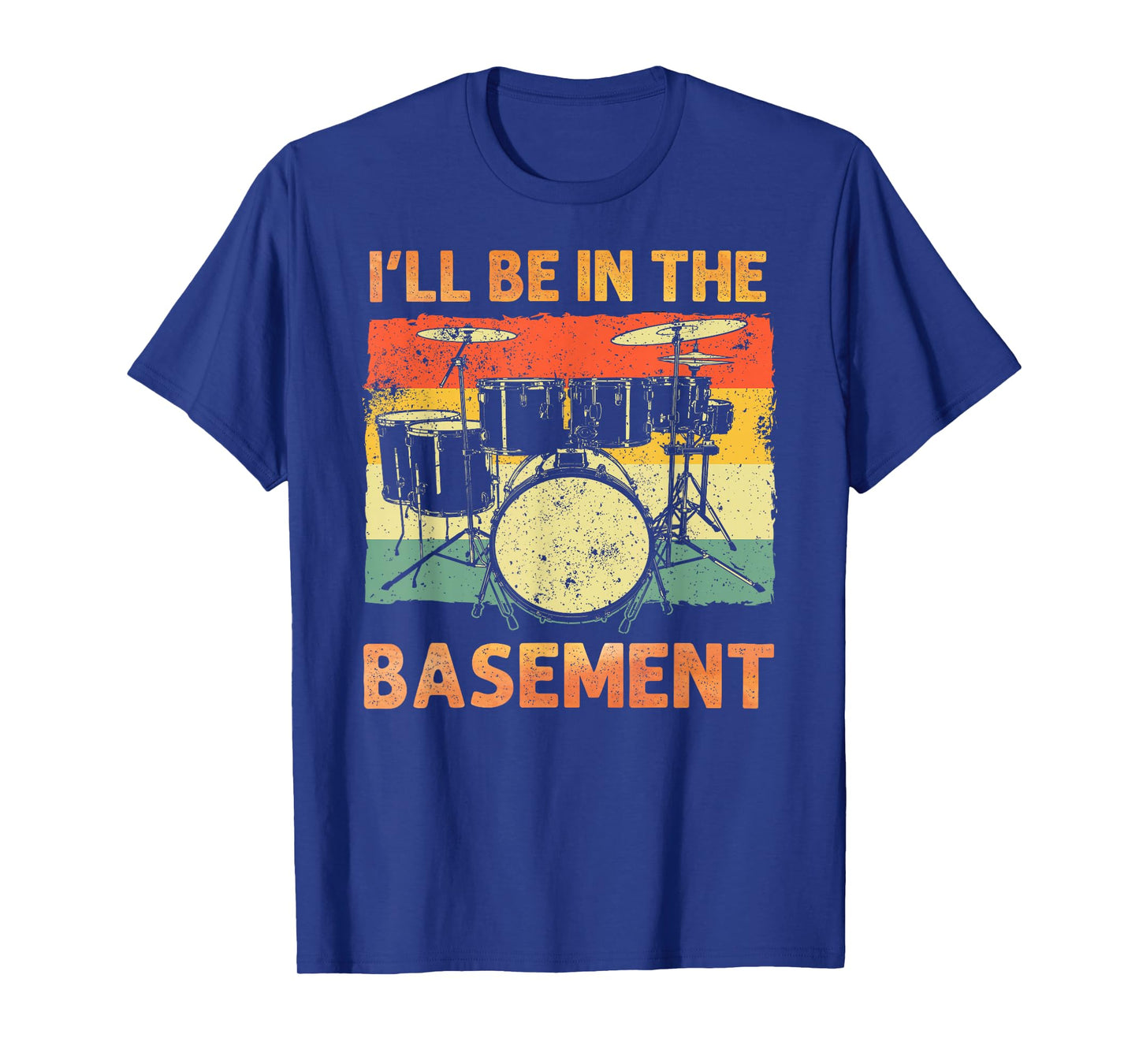 Funny Drumming Art for Men Women Drumline Drum Set Drummer T-Shirt