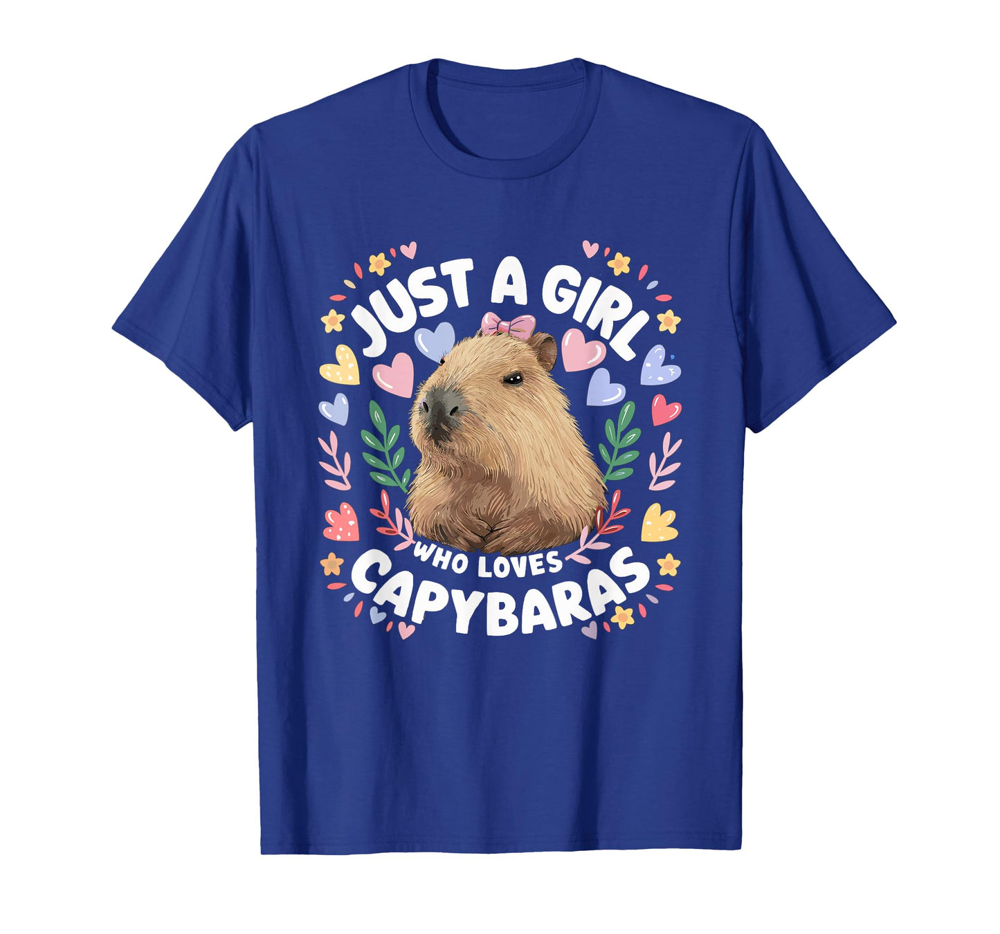 Just a Girl Who Loves Capybaras Cute Capybara Lover Rodent T-Shirt