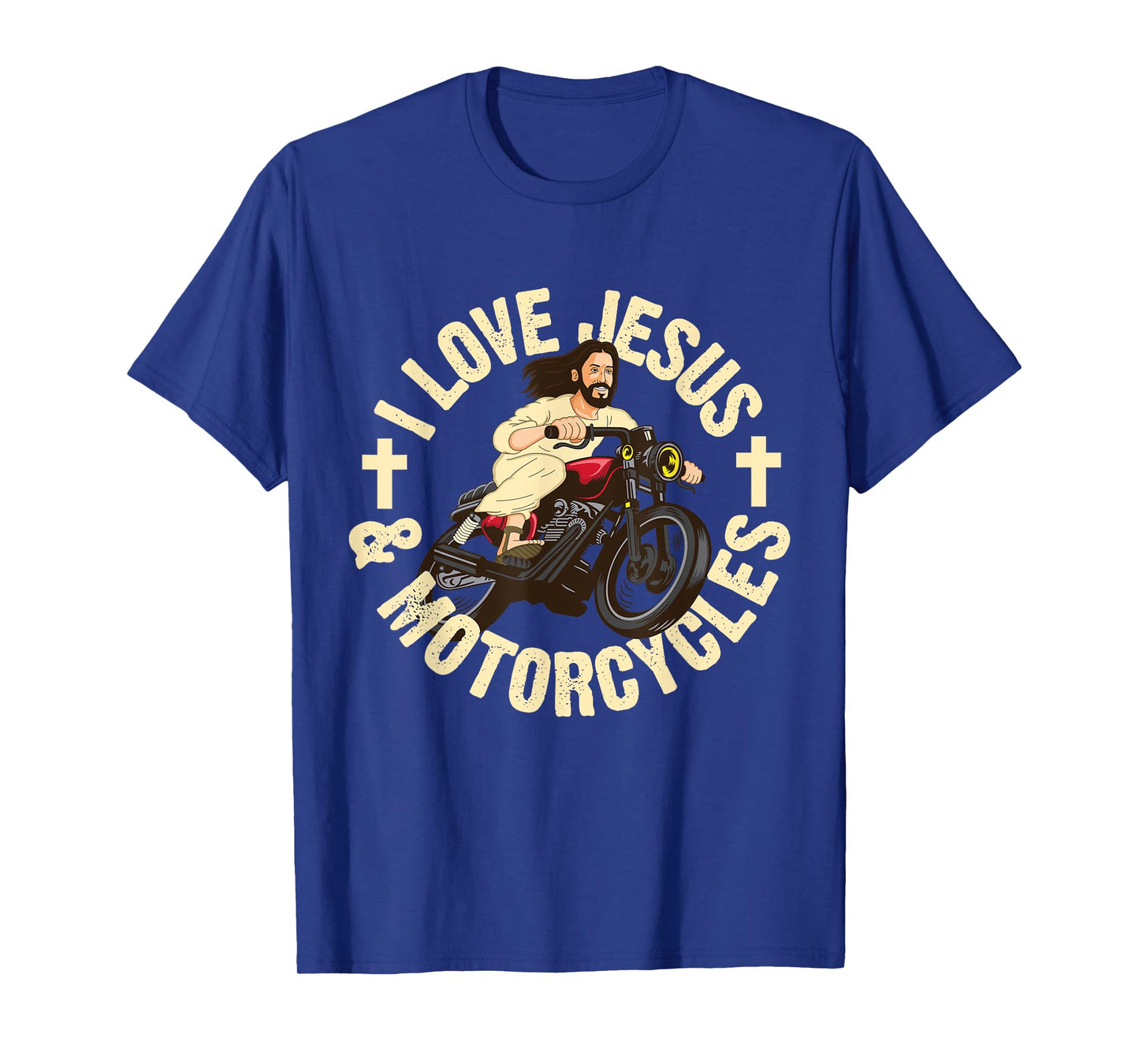 I Love Jesus & Motorcycles Dirt Bike Rider Christian Gift T-Shirt