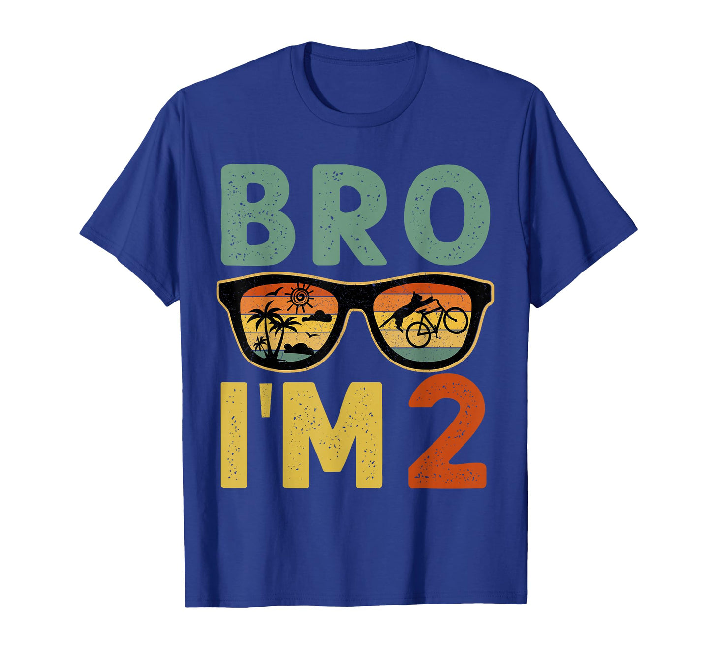 2nd Birthday Boy Bro I’m 2 Year Old Kids Two Bday T-Shirt