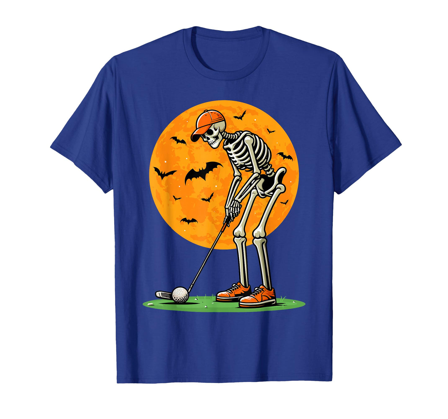 Halloween Golf Skeleton Spooky Golfer Halloween Golfing T-Shirt