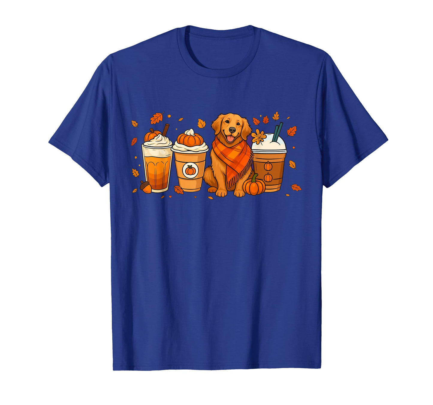 Golden Retriever Pumpkin Spice Fall Dog Fall Autumn T-Shirt