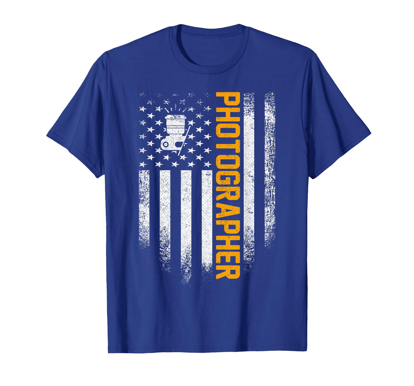 Vintage USA Photographer American Flag Photography Patriotic T-Shirt