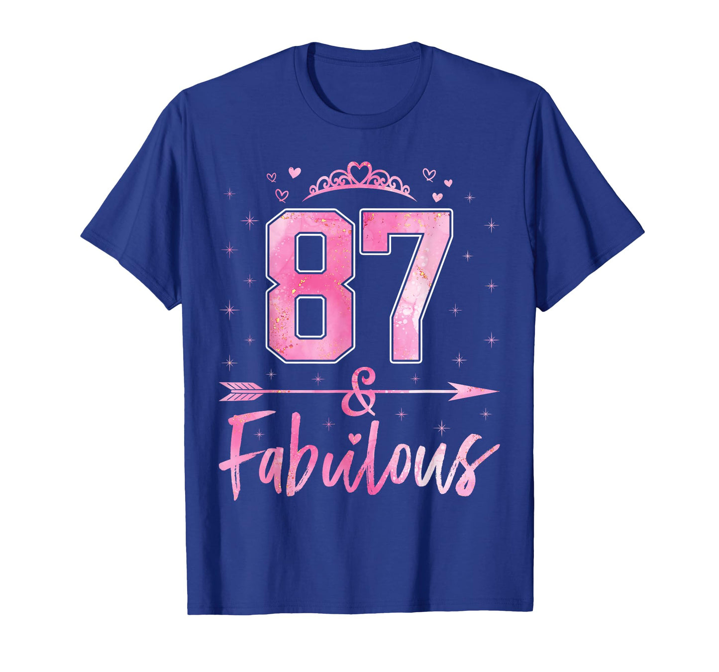 87 and Fabulous Cute Ladies 87th Birthday Women 87 Years Old T-Shirt