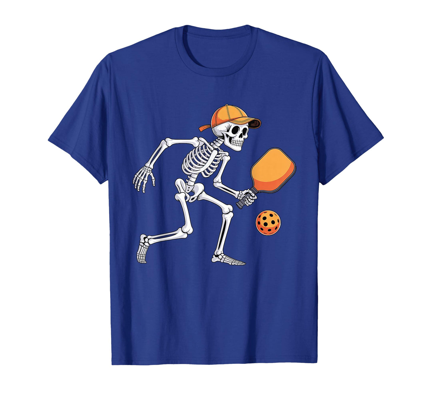 Skeleton Play Pickleball Halloween Costume for Men Boys Kids T-Shirt